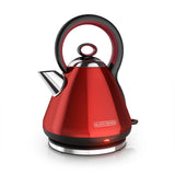 1.7L Stainless Steel Electric Cordless Kettle, Red