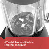 Countertop Blender with 5-Cup Glass Jar, Black