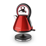 1.7L Stainless Steel Electric Cordless Kettle, Red