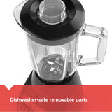 Countertop Blender with 5-Cup Glass Jar, Black